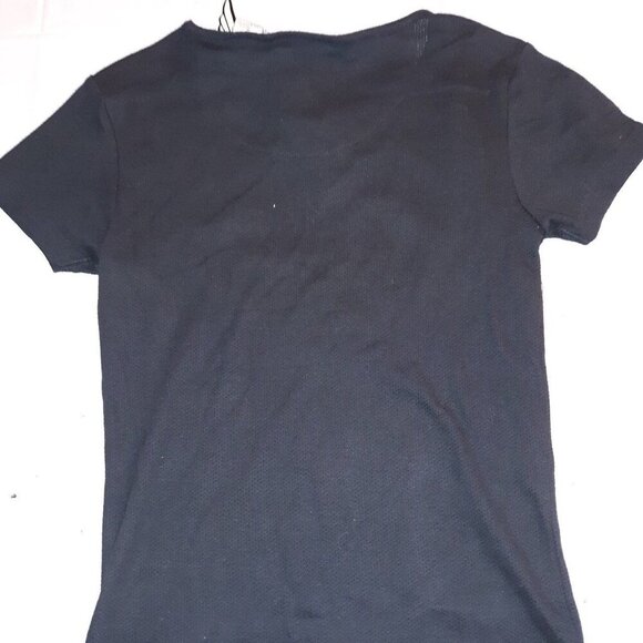 Lady Enyce Girls Black Short Sleeve Graphic Top Size Small Cotton Blend Blouse - Picture 3 of 5